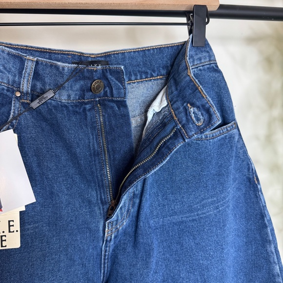 NWT A.W.A.K.E. Mode Recycled Rounded Jeans Barrel Leg size 36 FR NEW - Picture 9 of 16